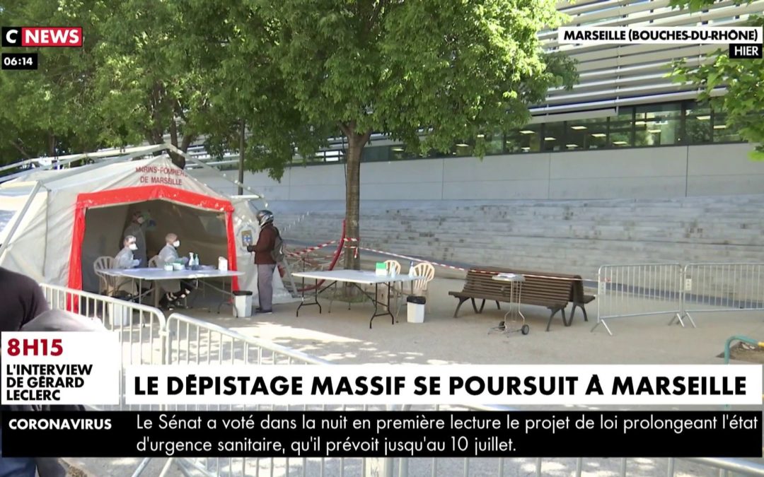 #CORONAVIRUS : LE DÉPISTAGE MASSIF SE POURSUIT À MARSEILLE